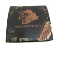 Low cost coated paper gold printed gift packaging box with logo